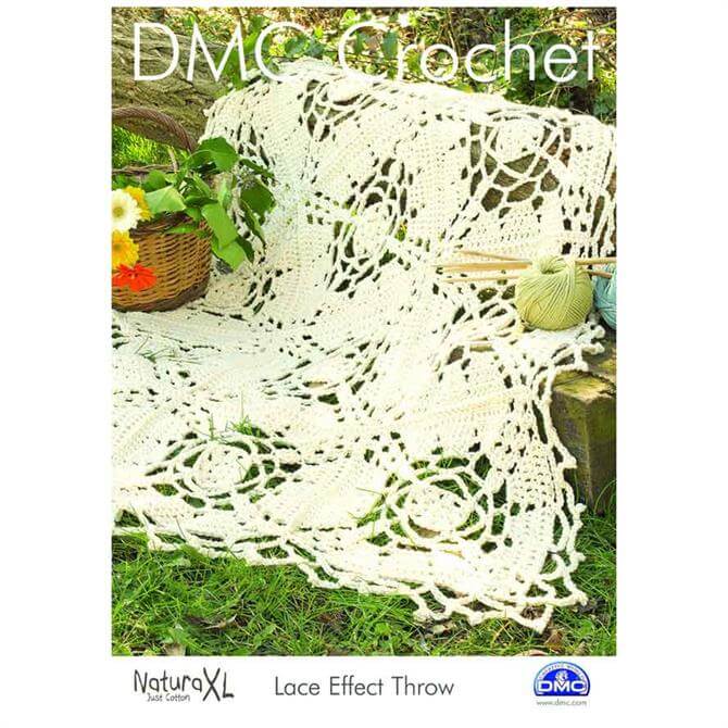 DMC Lace Effect Throw Crochet Pattern
